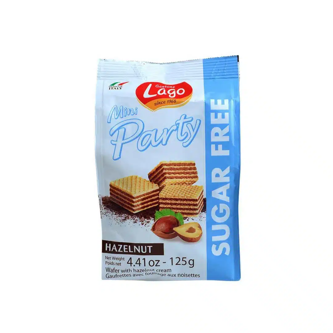 Gaufrettes fourrées crème au cacao sans sucre Mini Party 125g - GASTONE LAGO