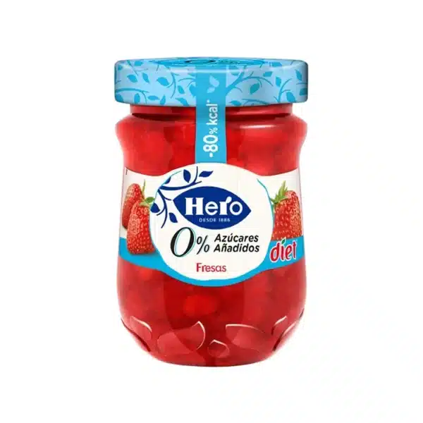 Confiture fraise Diet sans sucre ajoutée 280g - HERO