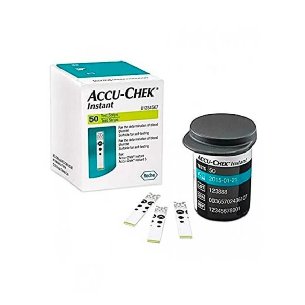 Accu-Chek Instant – Boîte de 50 Bandelettes Réactives