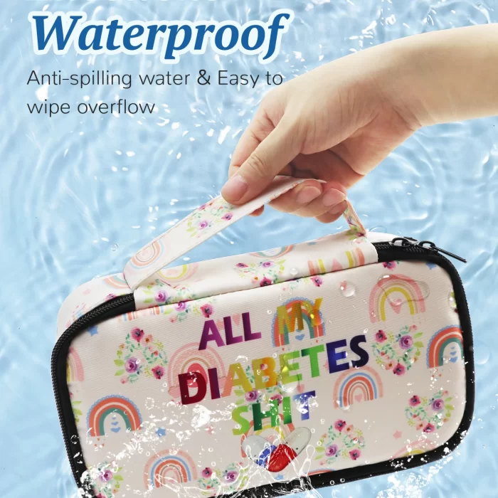 Rainbow Insulated Insulin Travel Bag – Large Diabetic Organizer