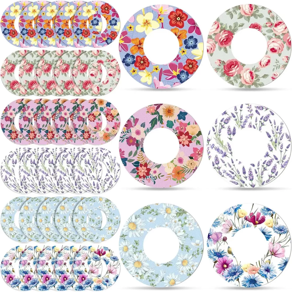 LifeBetic™ Libre 2/3 Sensor Patches – Waterproof Floral CGM Covers (10-Pack, Sweat-Resistant) - Image 2