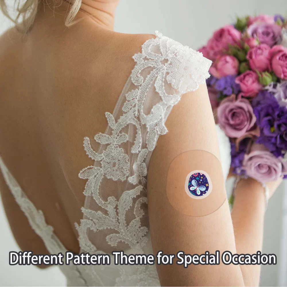 LifeBetic™ Dexcom G7 Sensor Patch Pack – 20 Waterproof Adhesive Covers (Patterned & Transparent, Hypoallergenic) - Image 3
