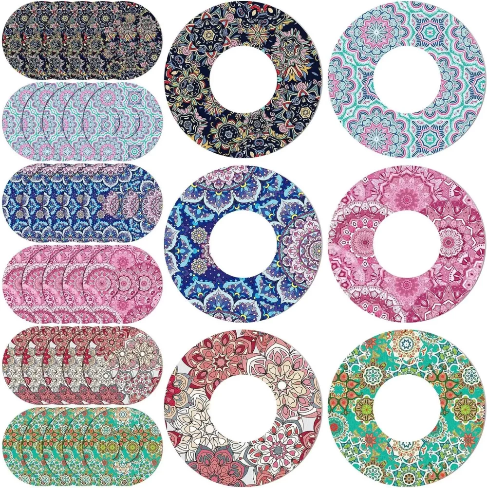 LifeBetic™ Libre 2/3 Sensor Patches – Waterproof Floral CGM Covers (10-Pack, Sweat-Resistant) - Image 3