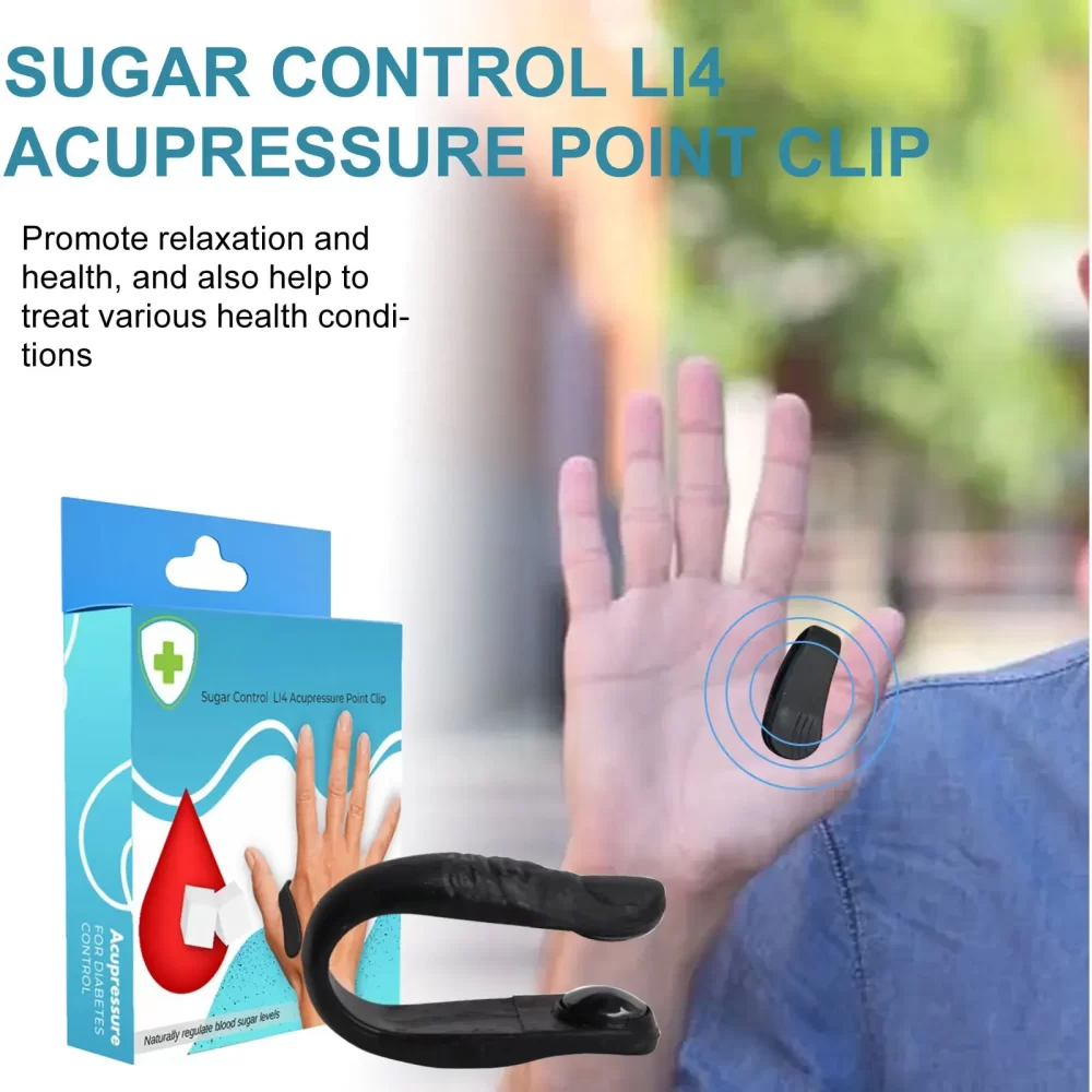Sugar Control Acupressure Point Clip for Diabetic Treatment Blood Glucose Relief Balance Relaxation Tension Anxiety Health Care - Image 2