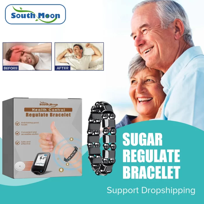 Anti Hypertension Ring Blood Sugar Lowering Regulator Balanced Blood Glucose Value Improve Circulation Diabetes Relief Bracelet