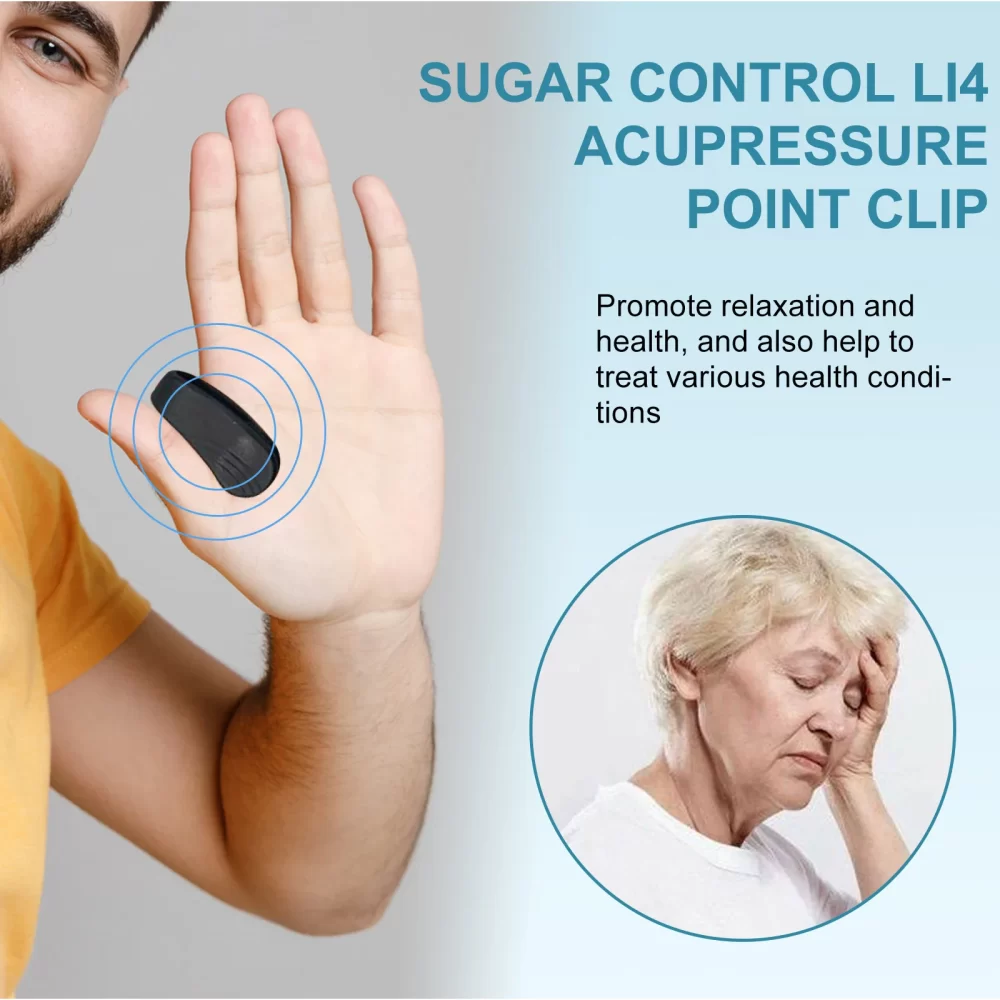 Sugar Control Acupressure Point Clip for Diabetic Treatment Blood Glucose Relief Balance Relaxation Tension Anxiety Health Care - Image 5