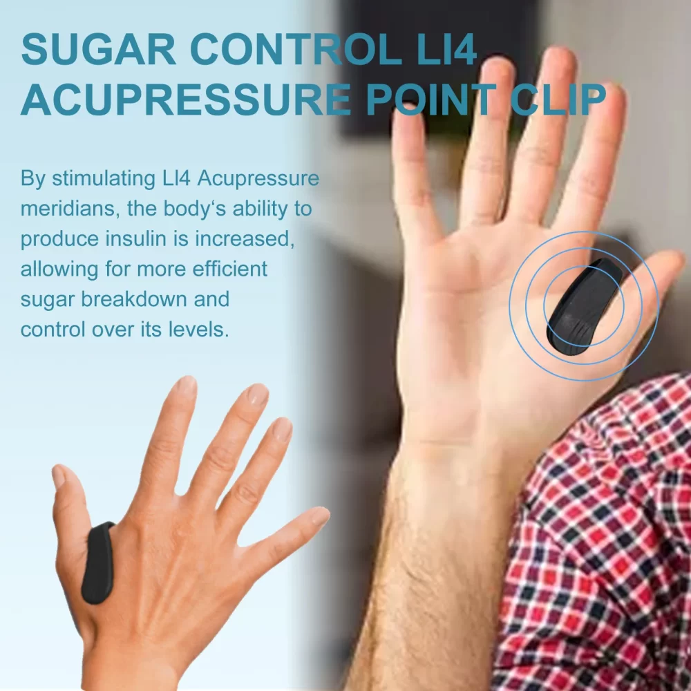 Sugar Control Acupressure Point Clip for Diabetic Treatment Blood Glucose Relief Balance Relaxation Tension Anxiety Health Care - Image 4