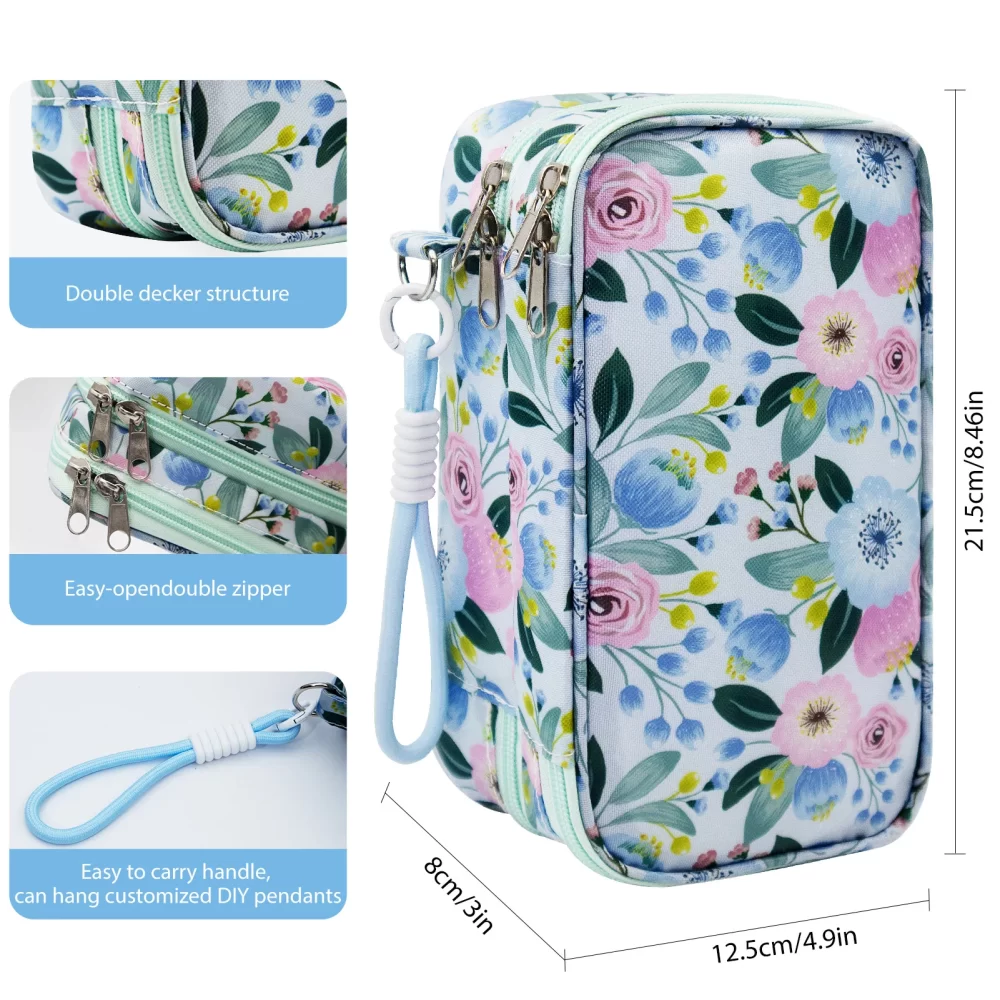 Insulin Cooler Bag with Ice Packs, Travel Medicine Organizer for Diabetes, Double Layer Storage Case - Image 2