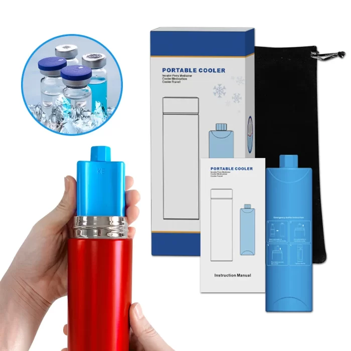 Insulin Bottle Cooler, Insulin Cooler Travel Bottle Medicine Carry Case Mini Portable Cooling Diabetes Cup Outdoors Household