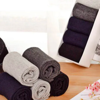 men’s loose top socks – plus size comfort fit – breathable everyday socks (5 pairs)