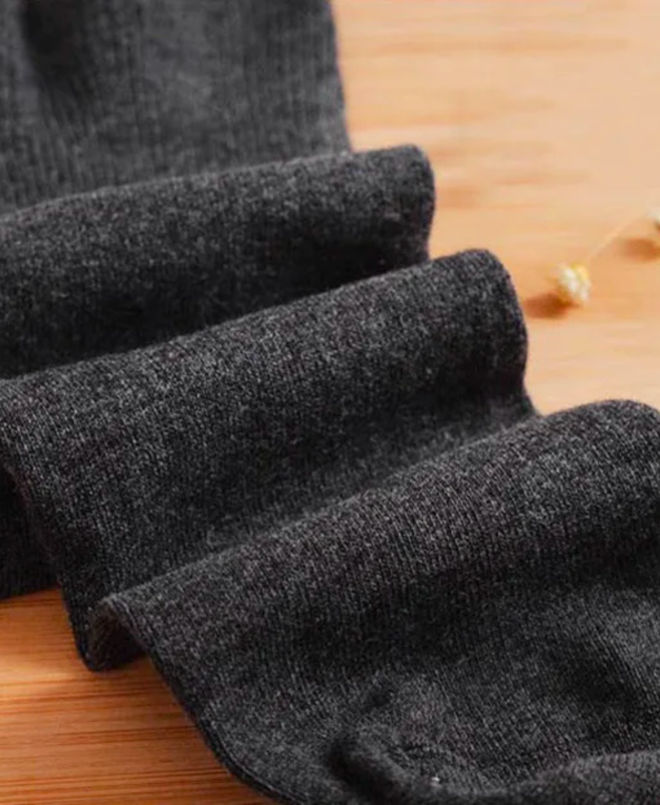men’s loose top socks – plus size comfort fit – breathable everyday socks (5 pairs)