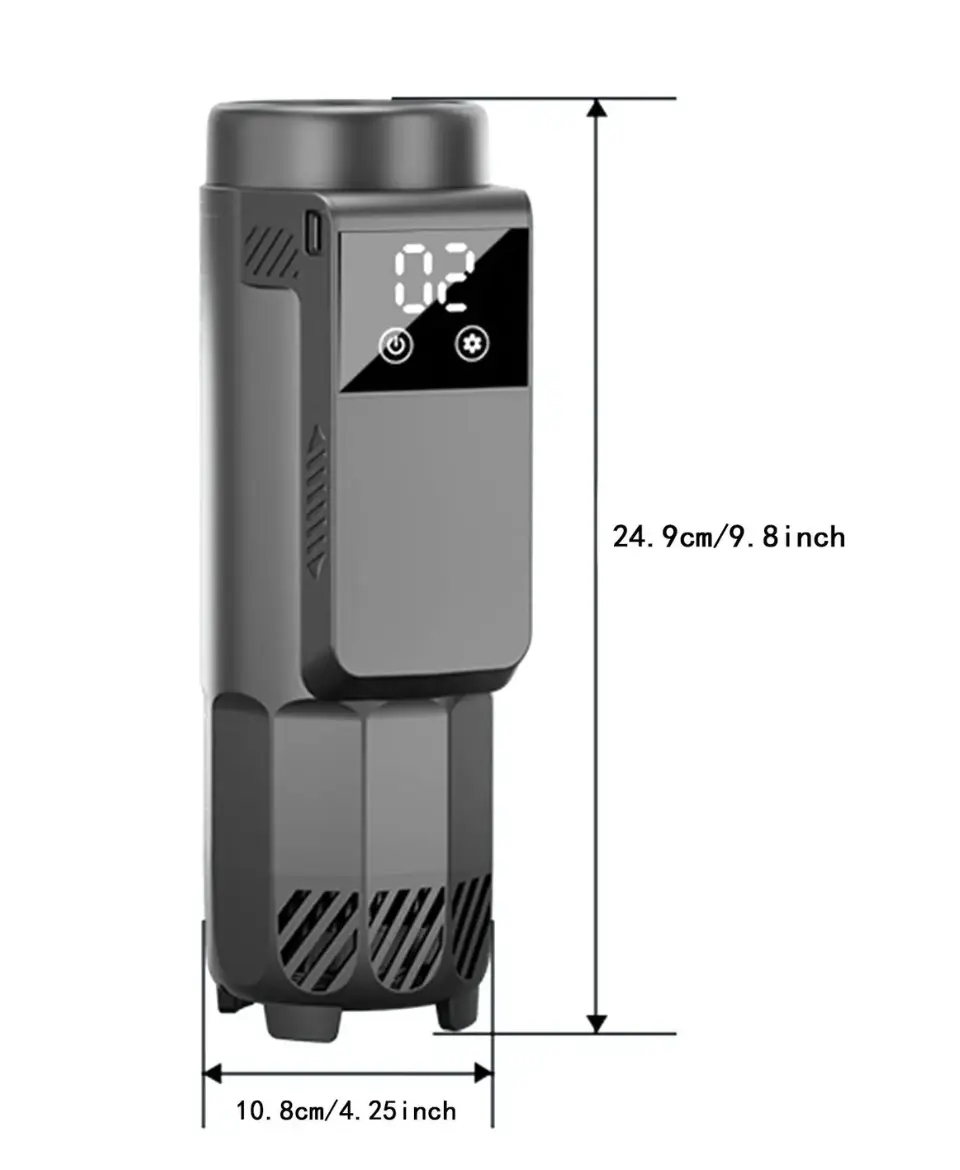 stainless steel cooler box with digital temperature display – portable vacuum insulated case