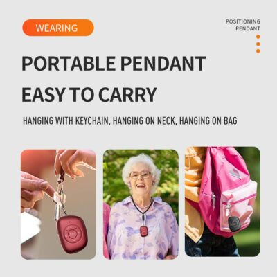 rf v50 4g gps smart tracker pendant for elderly & kids