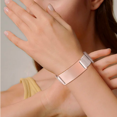 women's medical alert id bracelet — adjustable silicone diabetic wristband for sports & daily wear | custom comfort fit